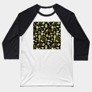 My Garden Friends - On Black Baseball T-Shirt